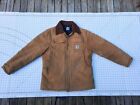 VTG CARHARTT *Large* Detroit Arctic Lined Brown Duck Workwear Chore Coat Jacket