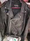 Vintage Wilson’s Leather Motorcycle Biker Black Leather Jacket Medium