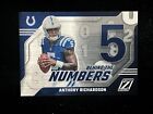 2023 Panini Zenith - Behind The Numbers Blue #2 Anthony Richardson (RC)