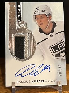 2021-22 UD The Cup RC Patch Auto Rasmus Kupari Kings Rookie 241/249 #134