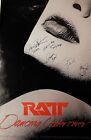 RATT Autograph Dancing Undercover 1987 Promo Poster John Corabi Motley Crue