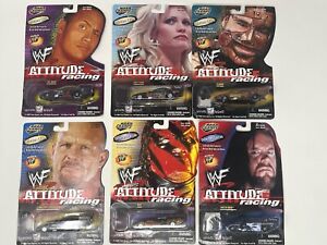 WWF Road Champs Collectors Edition Attitude Racing Car LOT OF 6 NO FIGURES 1999