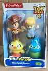 Fisher-Price Little People Disney Toy Story 4 Action Figure Woody & Friends