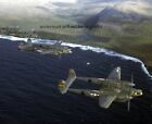 P-38 Lighting Twin Engine fighters in flight 8x10 World War 2 WWII Photo 358