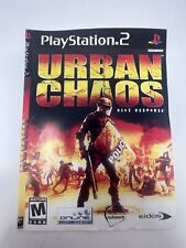 Urban Chaos: Urban Violence Playstation 2 PS2 Game , Cover and disc.