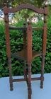ANTIQUE TURNED Side Table SOLID WOOD SMOKING TELEPHONE STAND VINTAGE  WOW