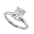 2.65 Ct Cushion Cut Lab Grown Diamond Engagement Ring SI1 F White Gold 14k