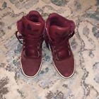 Adidas Shoes High Tops Suede 10 Red Mens - Great Condition 🏀🏀🏀