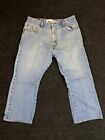 Vintage Mens Levis 517 Boot Cut Jeans 36 x 30 Light Distressed Creased USA Made
