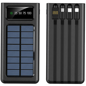 2024 Super 3000000mAh 4 USB Portable Charger Solar Power Bank For Cell Phone