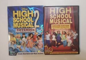 New ListingHigh School Musical Encore Edition HSM 2 Extended Edition DVDs Disney Lot