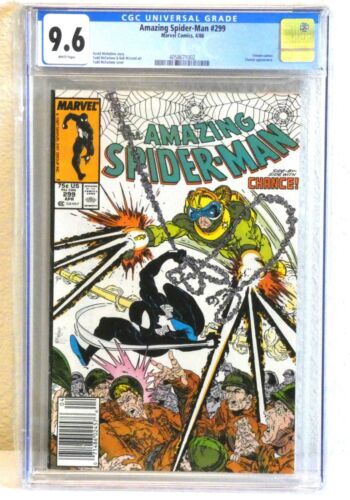 Amazing Spider-Man #299 CGC 9.6 - First Venom Cameo. White Pages Marvel 1988