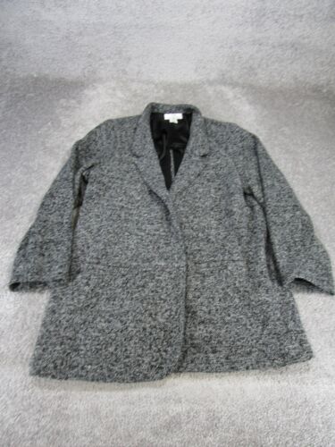Magaschoni Jacket Womens 2X Gray Knit Sweater Blazer