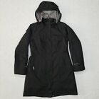 Eddie Bauer WeatherEdge Trench Coat Jacket With Liner size Petite Small Black