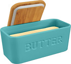New ListingLarge Butter Dish with Lid for Countertop Ceramic Butter Container with Airtight