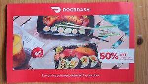 DoorDash 50% off code + $0 delivery on your first order Exp. 4/31/24