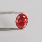 4.5 Ct Certified Natural Oval Cut Red Zircon Diamonds VVS Loose Gems Y-852