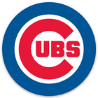 Chicago Cubs Classic Round Logo Type MLB Baseball Die-Cut Round MAGNET