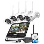 Hiseeu 10CH 5MP NVR Outdoor Wireless Security Camera System CCTV WIFI IP 1TB HDD