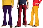 Mens Bell Bottoms FLARES Jeans Trousers Corduroy Hippy Pants 60s 70s Retro denim