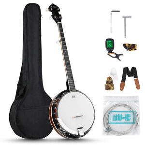 5-String Banjo - Full Size w/ Closed Back, Mahogany Resonator, Geared 5th Tuner