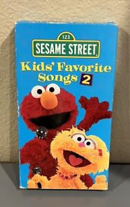 Sesame Street Kids Favorite Songs 2 VHS 2001 Video Tape Muppets Sony Cartoon