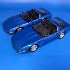 Maisto Special Edition Blue Corvette ZR-1  1992 1:18 Lot Of 2