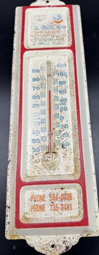 New ListingMaysville Kentucky Thermometer 12” Metal  Standard Oil Chevron Vintage