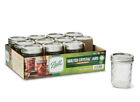 Ball Regular Mouth 8oz Half Pint Quilted Mason Jars with Lids & Bands, 12 Count.