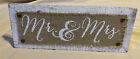 Mr. & Mrs.  Sign Wedding Reception Decor With Stand Burlap NEVER USED!