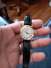 Vintage 1947 Solid 14k Gold Case Omega Bumper Automatic Mens Watch Running.