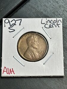 1927 S Lincoln Cent Wheat Penny Better Date Nice AU+ Uncirculated (Raw9432)