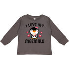 Inktastic I Love My Meemaw With Cute Penguin And Toddler Long Sleeve T-Shirt Day
