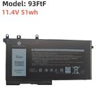 93FTF Battery For Dell Latitude 12 5280 5288 5480 5580 5590 5490 5290 5488 51WH
