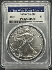 2018 $1 American Silver Eagle PCGS MS70 Struck at The West Point Mint