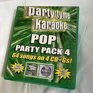 Party Tyme Karaoke - Pop Party Pack 4 CD New Sealed