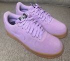 Nike Air Force 1 By You Men's 10.5 US Light Purple Suede DN4162991 Athletic Shoe