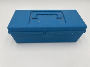 Vintage Oxwall Blue Toolbox, Made In USA