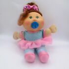 New Listing2015 CPK Cabbage Patch Kid Girl Doll Brown Hair Green Eyes Blue Pink Outfit Paci