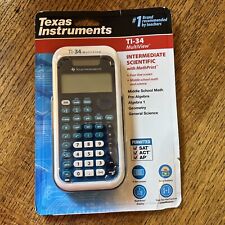 Texas Instruments TI-34 MultiView Scientific Calculator Blue/White NEW SEALED
