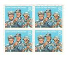 Letter Carriers 34 Year Old Mint Vintage Stamp Block from 1989