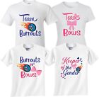 Burnouts or Bows ,Keeper of the Gender ,gender reveal baby shower tshirt