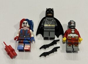 Lego DC Superhero Minifigure Lot - 76053 Batman / Harley Quinn / Deadshot