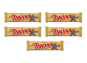 5 x TWIX XTRA Biscuit & Caramel Chocolate Bars Sticks 75g 2.65oz