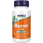 NOW Foods Boron, 3 mg, 100 Capsules