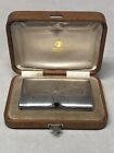 Russian Faberge silver cigarette case with match compartment