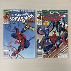 Amazing Spider-Man #352 #353 Marvel Comics NM Newsstand Punisher Nova Darkhawk