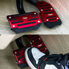 2x Red Non-Slip Automatic Pedal Brake Foot Treadle Cover For Car Accessories (For: 2005 Altima)