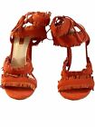 Women’s Guess Heels Size 6.5 - Bright Orange with Fringe- Summer Ready!