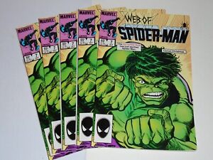 Web Of Spider-Man 7 with The Hulk   5 Unread Copies Marvel Comics